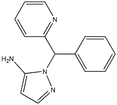 1-[phenyl(pyridin-2-yl)methyl]-1H-pyrazol-5-amine Structure