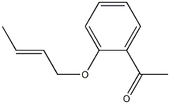 1-{2-[(2E)-but-2-enyloxy]phenyl}ethanone Structure