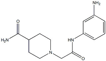 1-{2-[(3-aminophenyl)amino]-2-oxoethyl}piperidine-4-carboxamide 化学構造式