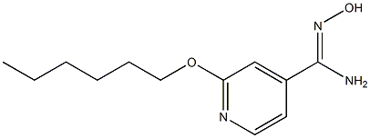 2-(hexyloxy)-N'-hydroxypyridine-4-carboximidamide Structure