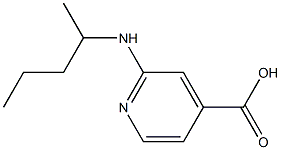 2-(pentan-2-ylamino)pyridine-4-carboxylic acid Structure