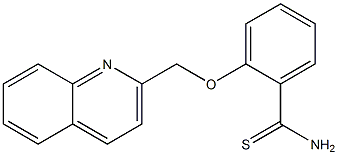 2-(quinolin-2-ylmethoxy)benzene-1-carbothioamide Structure