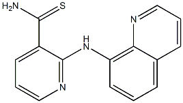 2-(quinolin-8-ylamino)pyridine-3-carbothioamide Structure