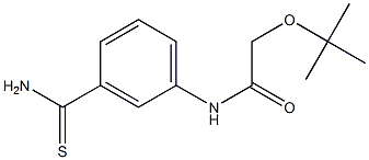 2-(tert-butoxy)-N-(3-carbamothioylphenyl)acetamide 结构式