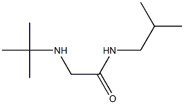 2-(tert-butylamino)-N-(2-methylpropyl)acetamide Struktur