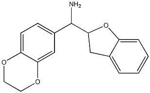 2,3-dihydro-1,4-benzodioxin-6-yl(2,3-dihydro-1-benzofuran-2-yl)methanamine,,结构式