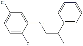 2,5-dichloro-N-(2-phenylpropyl)aniline Struktur