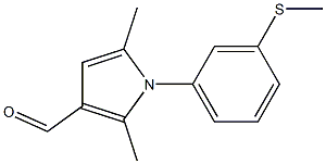 2,5-dimethyl-1-[3-(methylsulfanyl)phenyl]-1H-pyrrole-3-carbaldehyde