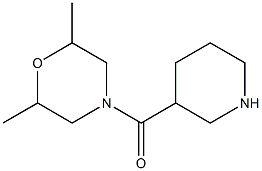 2,6-dimethyl-4-(piperidin-3-ylcarbonyl)morpholine Structure