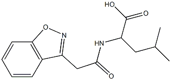 2-[(1,2-benzisoxazol-3-ylacetyl)amino]-4-methylpentanoic acid 结构式