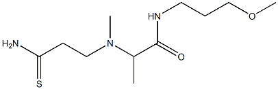 2-[(2-carbamothioylethyl)(methyl)amino]-N-(3-methoxypropyl)propanamide Structure