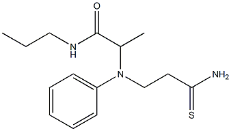 2-[(2-carbamothioylethyl)(phenyl)amino]-N-propylpropanamide