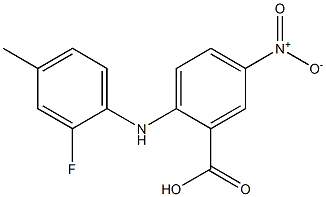 2-[(2-fluoro-4-methylphenyl)amino]-5-nitrobenzoic acid Structure