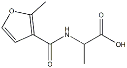 2-[(2-methyl-3-furoyl)amino]propanoic acid Struktur