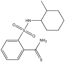2-[(2-methylcyclohexyl)sulfamoyl]benzene-1-carbothioamide Structure