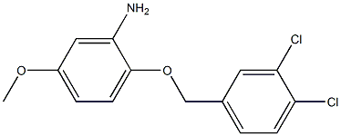 2-[(3,4-dichlorophenyl)methoxy]-5-methoxyaniline Struktur