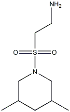 2-[(3,5-dimethylpiperidin-1-yl)sulfonyl]ethanamine Structure
