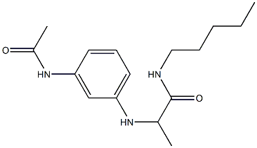 2-[(3-acetamidophenyl)amino]-N-pentylpropanamide Structure
