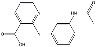 2-[(3-acetamidophenyl)amino]pyridine-3-carboxylic acid Structure
