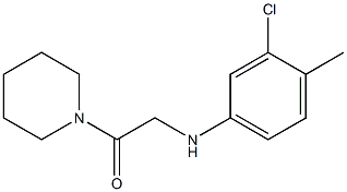 2-[(3-chloro-4-methylphenyl)amino]-1-(piperidin-1-yl)ethan-1-one Structure
