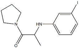 2-[(3-iodophenyl)amino]-1-(pyrrolidin-1-yl)propan-1-one Struktur