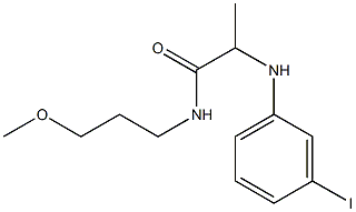 2-[(3-iodophenyl)amino]-N-(3-methoxypropyl)propanamide