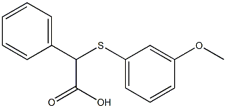 2-[(3-methoxyphenyl)sulfanyl]-2-phenylacetic acid
