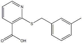 2-[(3-methylbenzyl)thio]nicotinic acid Structure