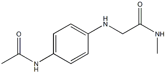 2-[(4-acetamidophenyl)amino]-N-methylacetamide Structure