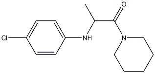 2-[(4-chlorophenyl)amino]-1-(piperidin-1-yl)propan-1-one Structure
