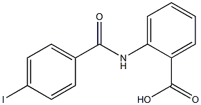 2-[(4-iodobenzene)amido]benzoic acid 结构式