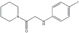 2-[(4-iodophenyl)amino]-1-(piperidin-1-yl)ethan-1-one Struktur