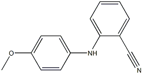 2-[(4-methoxyphenyl)amino]benzonitrile Struktur