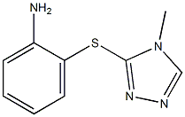 2-[(4-methyl-4H-1,2,4-triazol-3-yl)sulfanyl]aniline Struktur