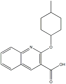 2-[(4-methylcyclohexyl)oxy]quinoline-3-carboxylic acid Struktur