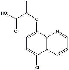 2-[(5-chloroquinolin-8-yl)oxy]propanoic acid Structure
