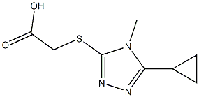2-[(5-cyclopropyl-4-methyl-4H-1,2,4-triazol-3-yl)sulfanyl]acetic acid
