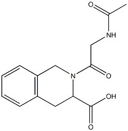 2-[(acetylamino)acetyl]-1,2,3,4-tetrahydroisoquinoline-3-carboxylic acid