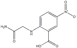 2-[(carbamoylmethyl)amino]-5-nitrobenzoic acid Struktur