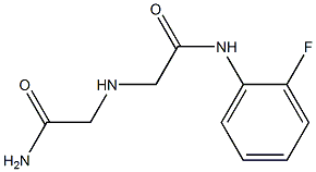 2-[(carbamoylmethyl)amino]-N-(2-fluorophenyl)acetamide Struktur