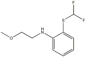 2-[(difluoromethyl)sulfanyl]-N-(2-methoxyethyl)aniline Structure