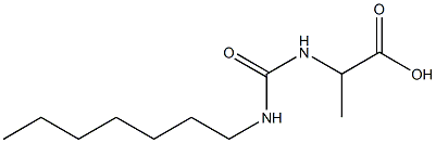 2-[(heptylcarbamoyl)amino]propanoic acid Structure