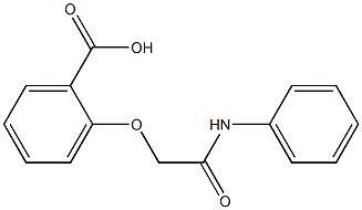 2-[(phenylcarbamoyl)methoxy]benzoic acid Structure
