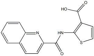 2-[(quinolin-2-ylcarbonyl)amino]thiophene-3-carboxylic acid Structure