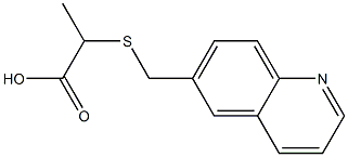 2-[(quinolin-6-ylmethyl)sulfanyl]propanoic acid Structure