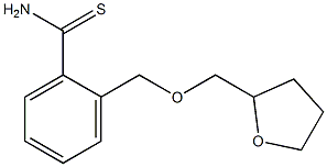 2-[(tetrahydrofuran-2-ylmethoxy)methyl]benzenecarbothioamide Struktur