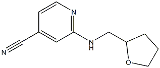 2-[(tetrahydrofuran-2-ylmethyl)amino]isonicotinonitrile Struktur