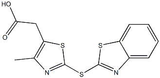 2-[2-(1,3-benzothiazol-2-ylsulfanyl)-4-methyl-1,3-thiazol-5-yl]acetic acid