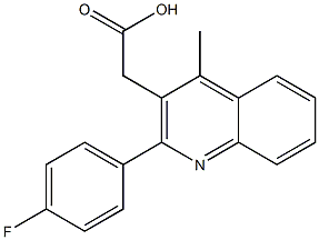 2-[2-(4-fluorophenyl)-4-methylquinolin-3-yl]acetic acid