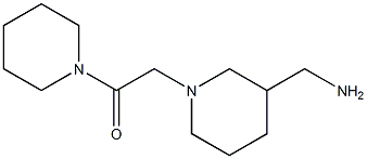 2-[3-(aminomethyl)piperidin-1-yl]-1-(piperidin-1-yl)ethan-1-one Structure